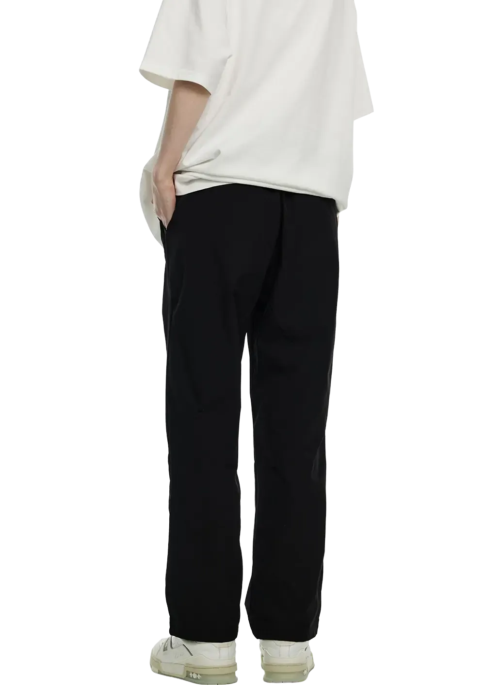 Embroidered Logo Straight Quick-Drying Cool Casual Trousers