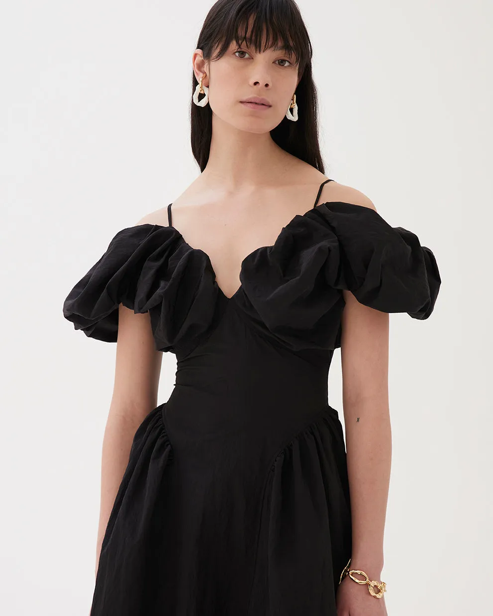 Erin Dress Taffeta Black