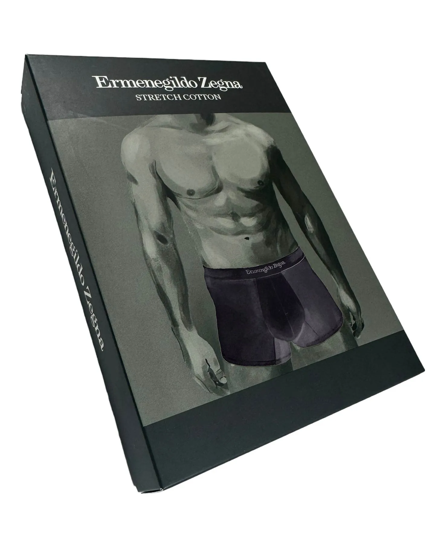 Ermenegildo Zegna Boxer Briefs Black Men Underwear - Stretch Cotton XXL