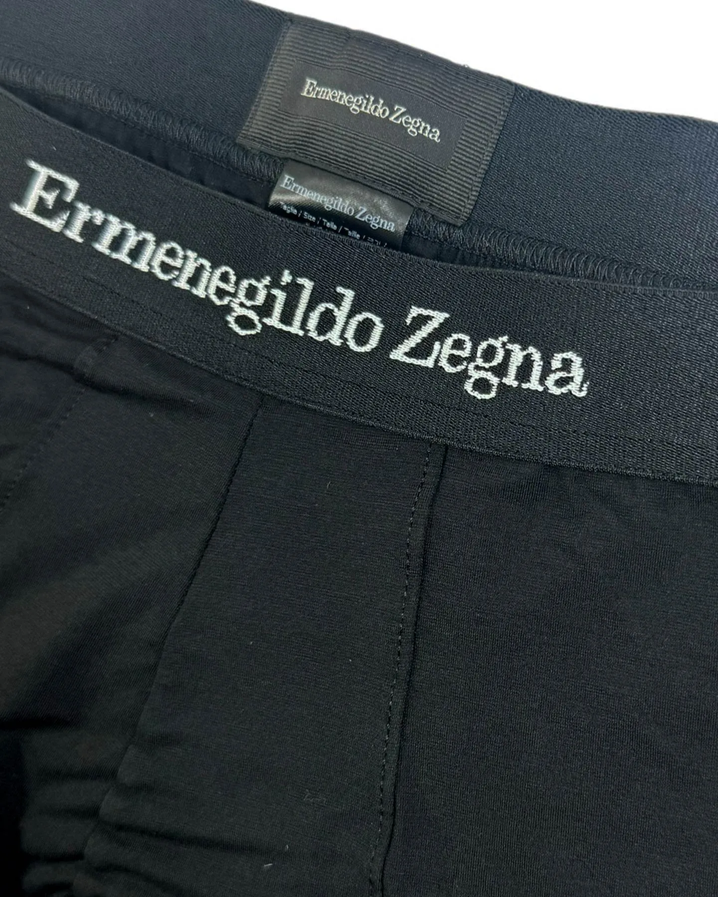 Ermenegildo Zegna Boxer Briefs Black Men Underwear - Stretch Cotton XXL