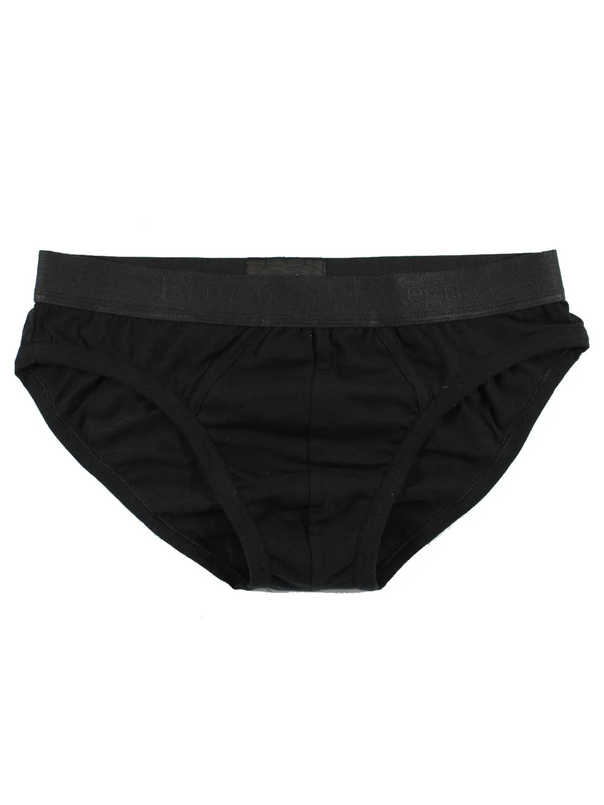 Ermenegildo Zegna Underwear Black Stretch L Cotton Midi Brief 2 Pack