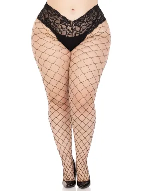 Evie Plus Fence Net Tights