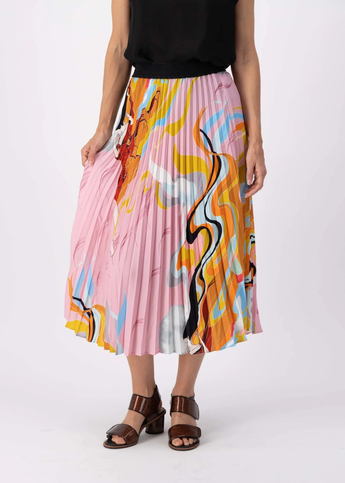 Faith Pleated Skirt Pink