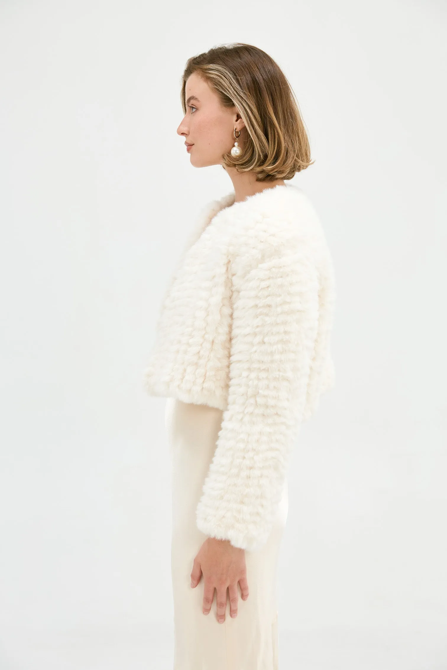 Faux Lola Jacket - Ivory