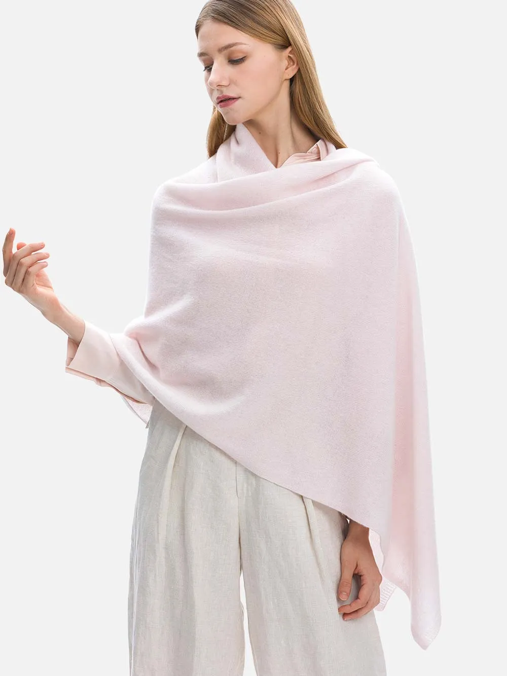 FlexKnit Light Pink Cashmere Wrap