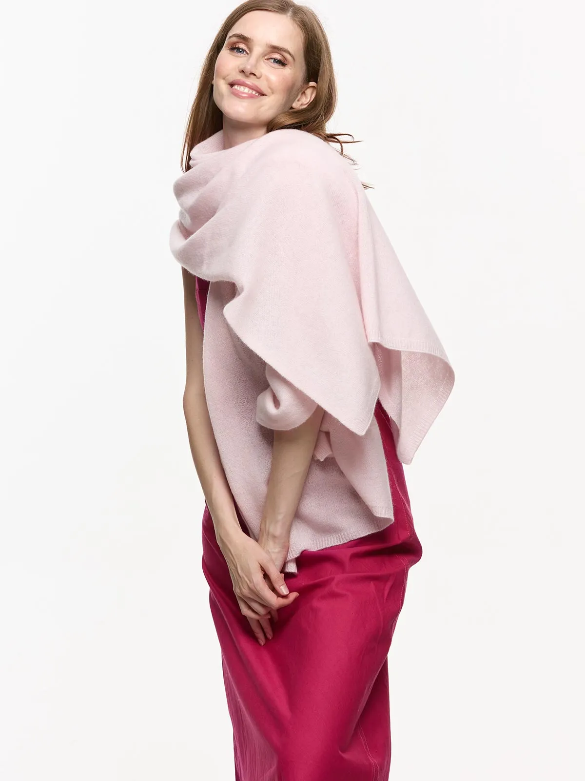 FlexKnit Light Pink Cashmere Wrap