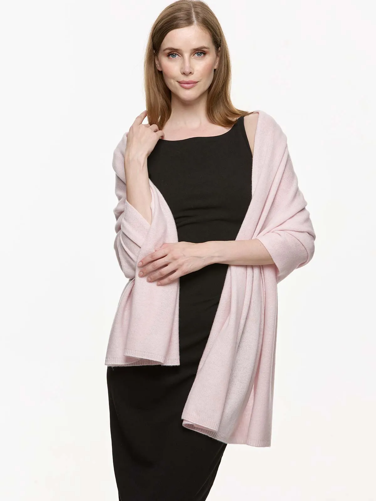 FlexKnit Light Pink Cashmere Wrap