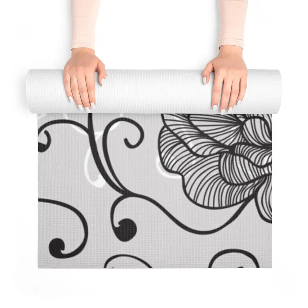 Floral Yoga Mat - Custom Print Lightweight Foam Mat [24"x72"x0.25"]