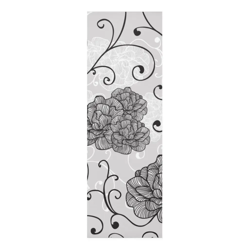 Floral Yoga Mat - Custom Print Lightweight Foam Mat [24"x72"x0.25"]