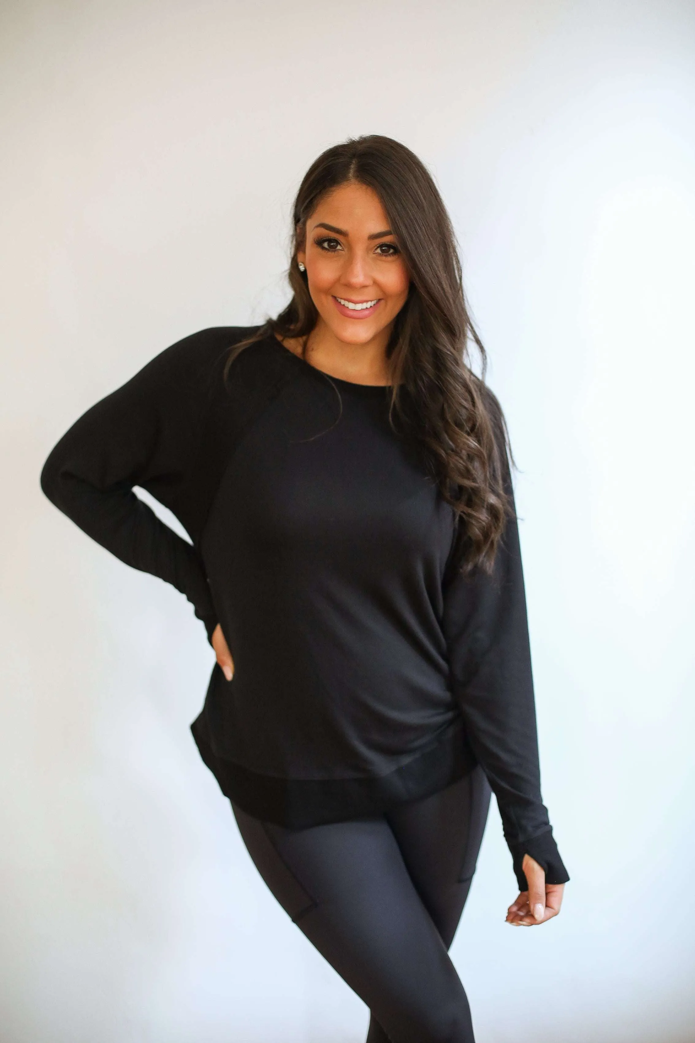 Free Flowing Long Sleeve Nursing Top