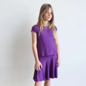 Girl's Square Cut T-shirt - 4 years to Tween by KOBOMO Bamboo