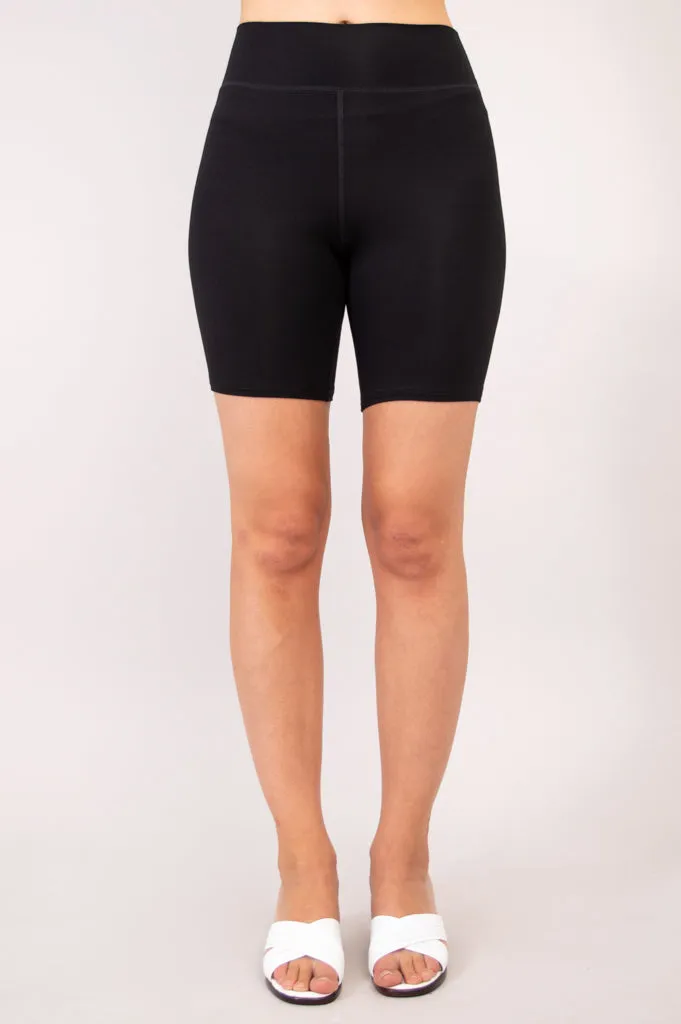 Hallie Shorts, Black, Bamboo