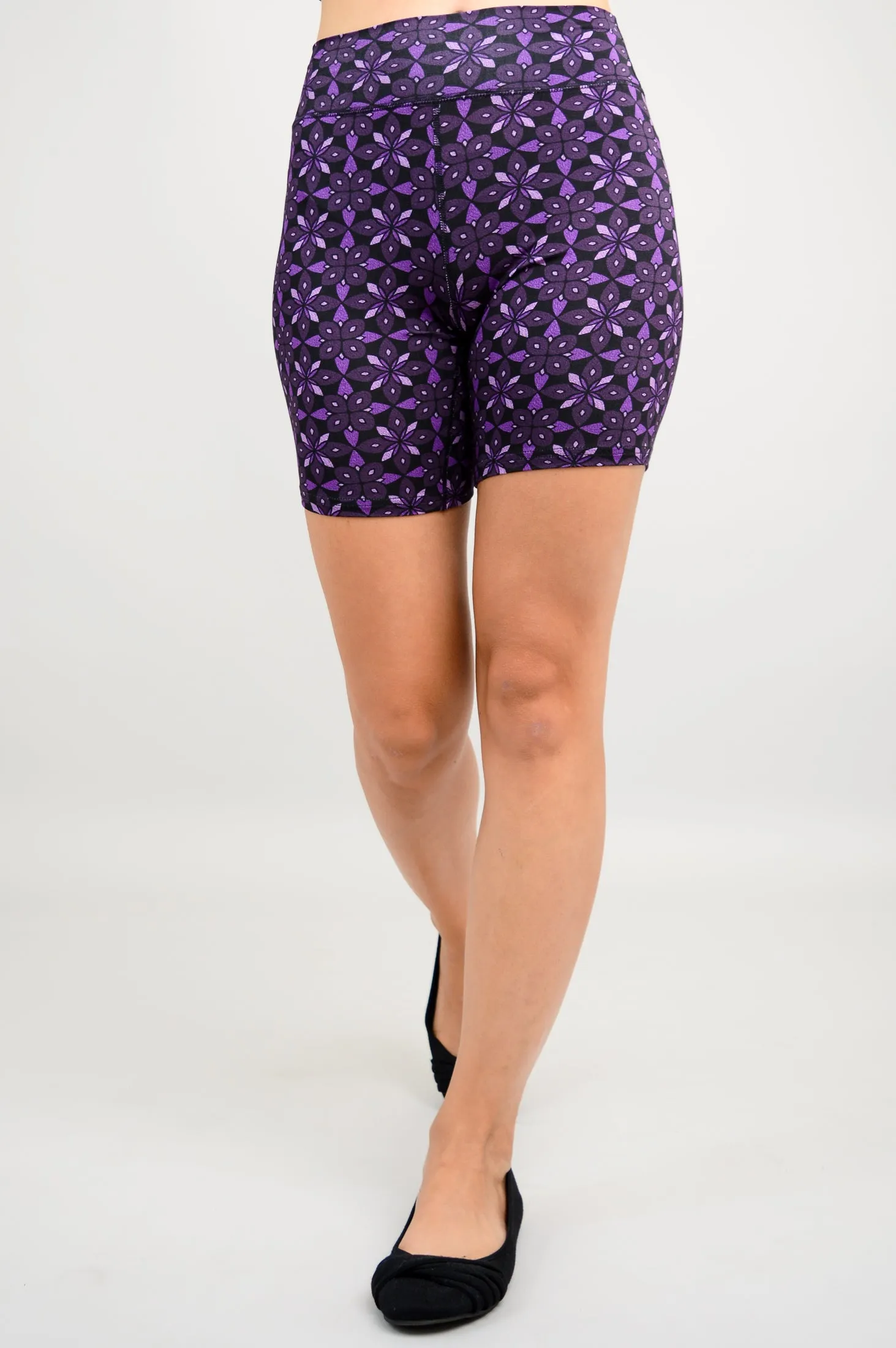 Hallie Shorts, Geo Flower, Bamboo