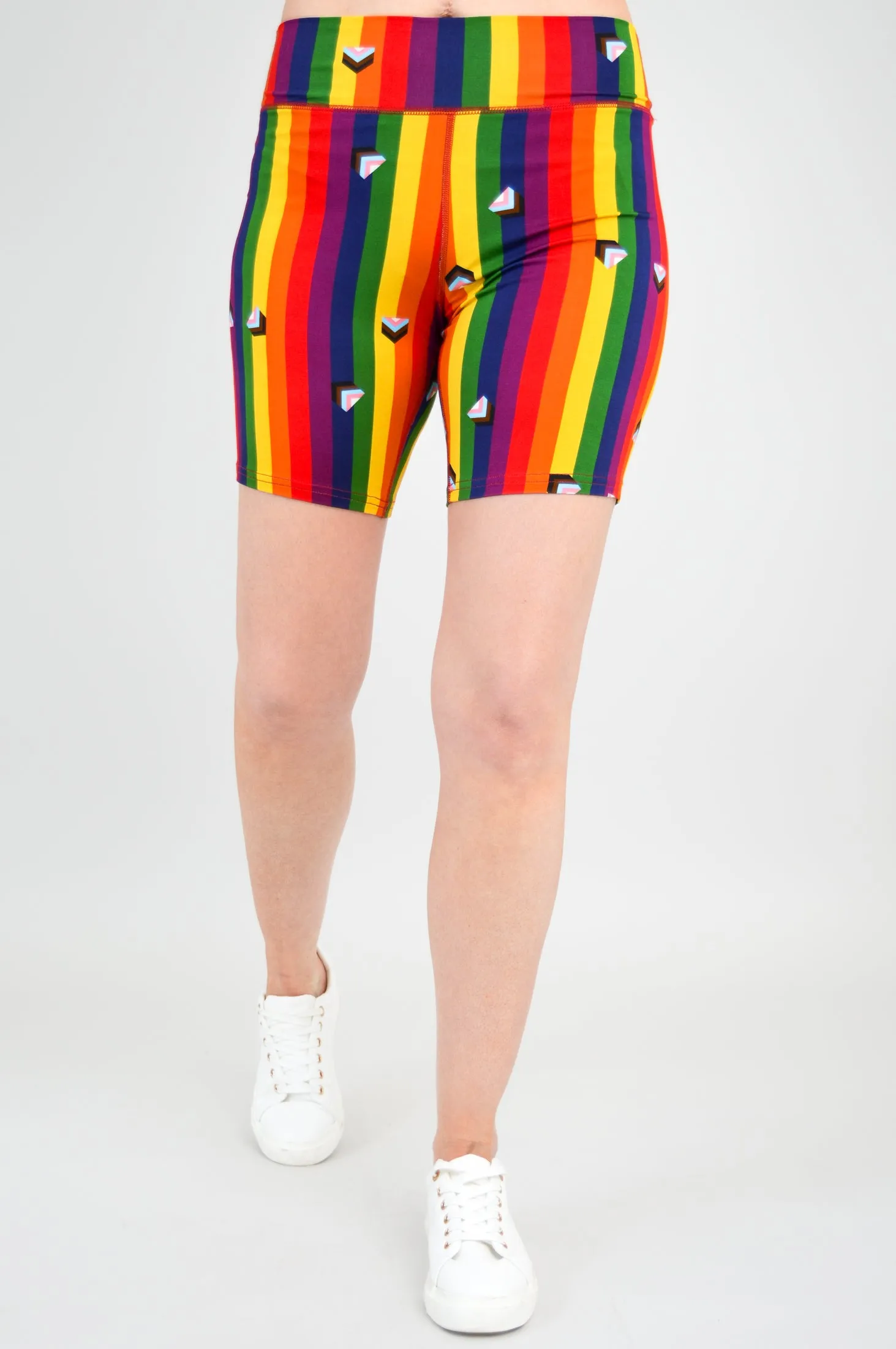 Hallie Shorts, Pride Rainbow, Bamboo