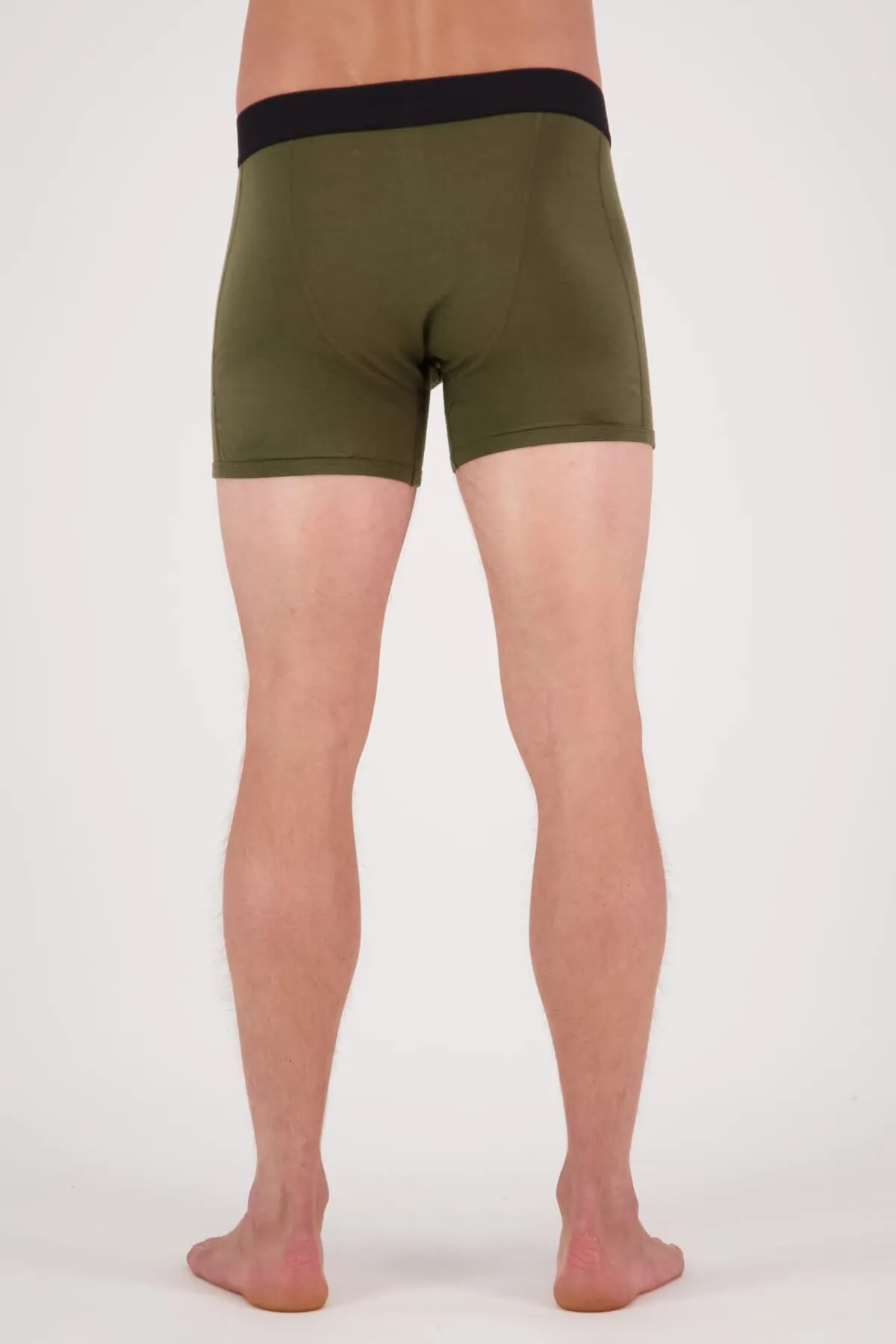 Hold 'em Shorty Merino Boxer - Dark Olive