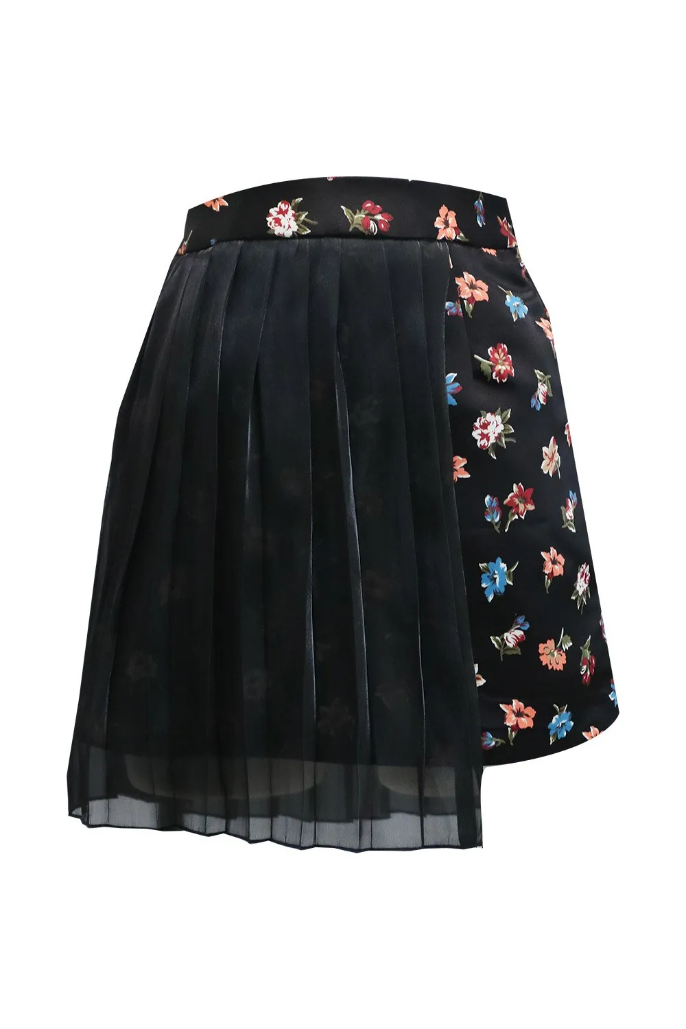 Isabel Pleated Chiffon Overlay Skirt