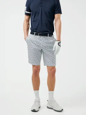 J.Lindeberg Mens Tim Golf Shorts - JL NAVY BRIDGE MONOGRAM