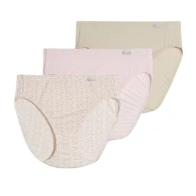 Jockey Supersoft French Cut 3 Pack Pastel Pinwheel / Sand / Frosty Pink