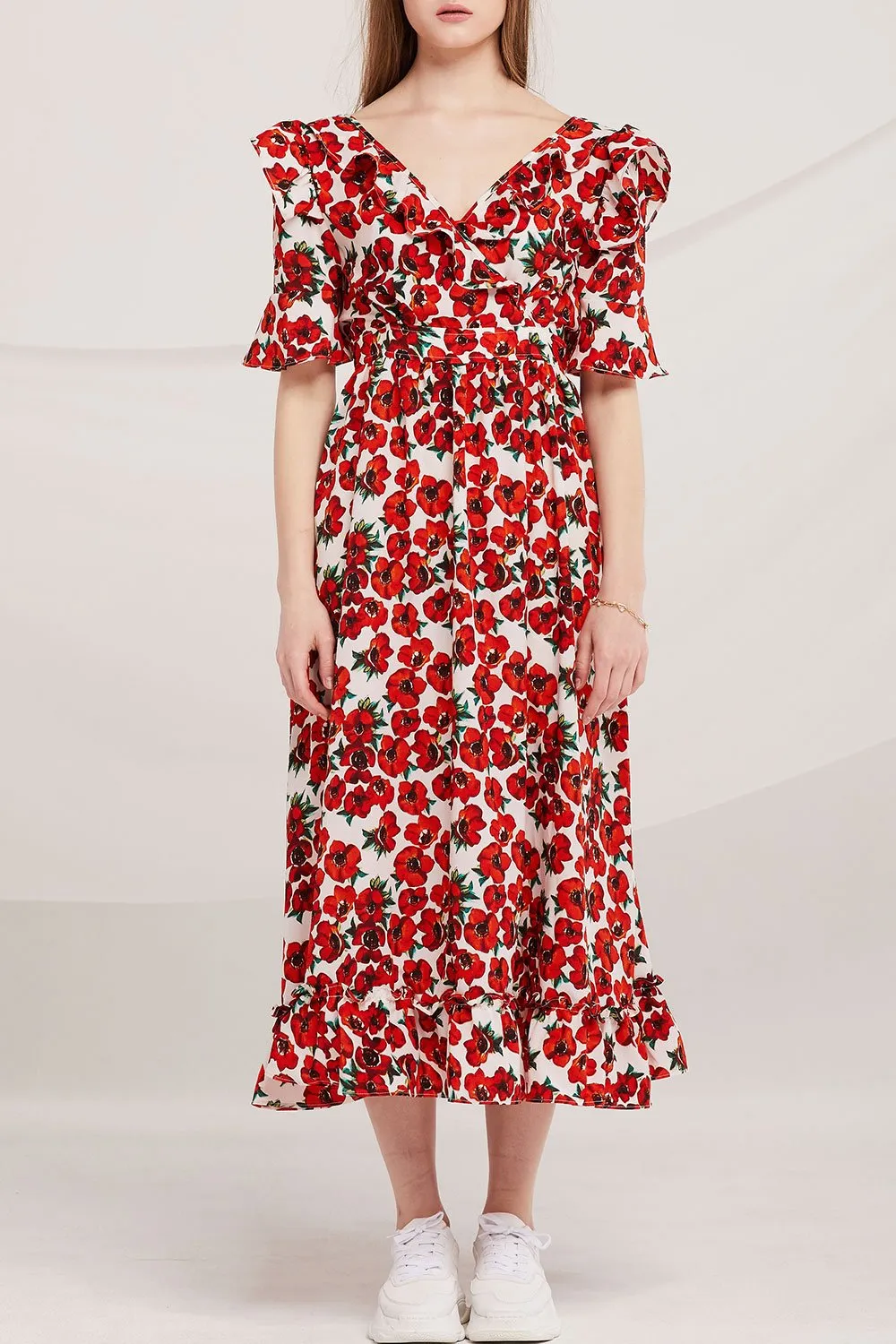 Kenley Floral Blossom Wrap Dress