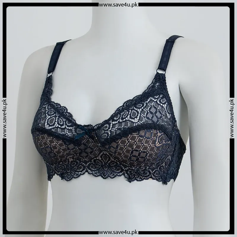 Lace Design Non-Padded Non-Wired Bra