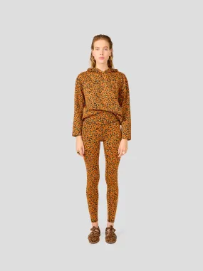 Legging Glue in ochre Leopard jersey