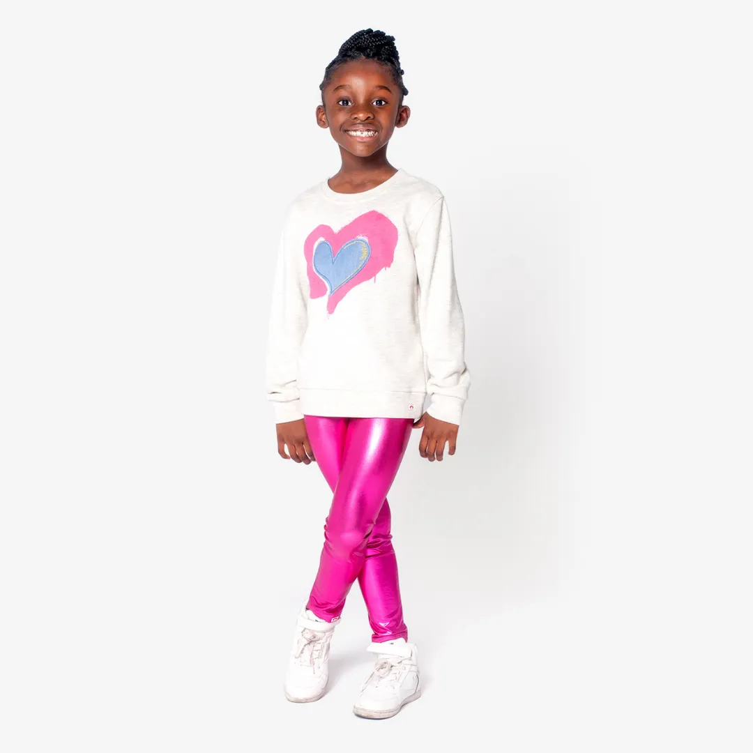 Leggings | Metallic Fuchsia