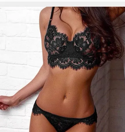 Lingerie Sexy Mesh Lace Lingerie Set