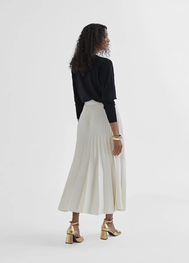 Lola Casademunt Pleated Midi Skirt