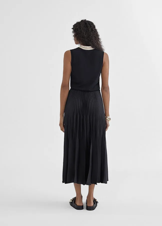 Lola Casademunt Pleated Midi Skirt