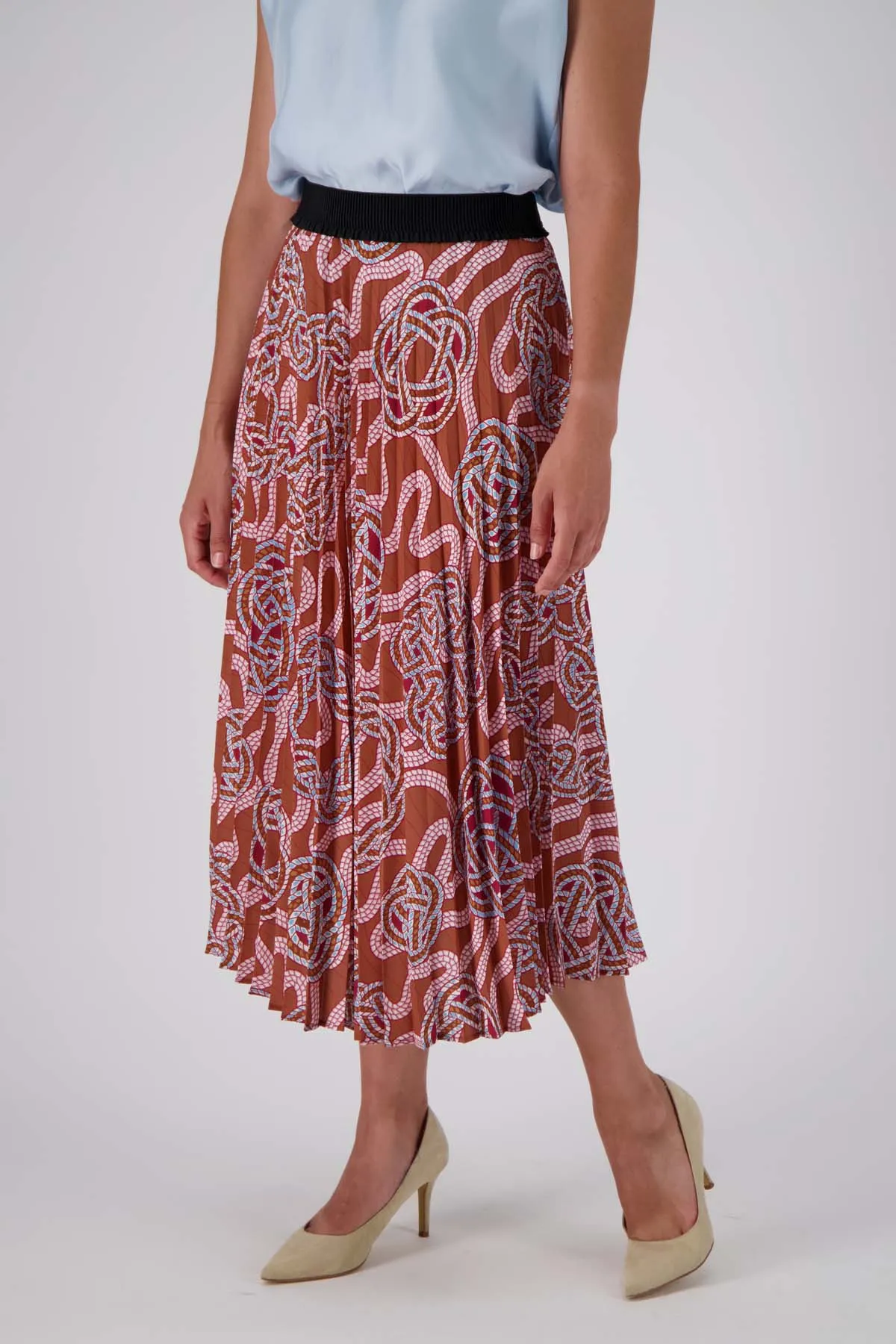 Loveknots Pleated Skirt Caramel