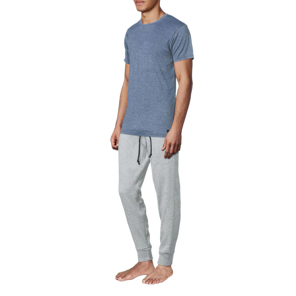 Lucky Brand Men’s 2-Piece Soft Cotton Blend PJ Tee and Pants Lounge Set