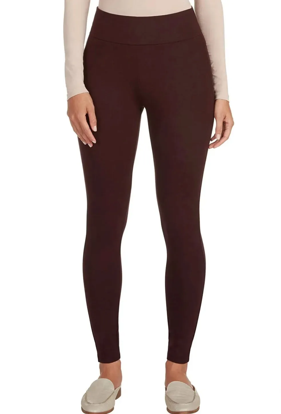 Matty M High Waist Pull On Slub Skinny Leggings Size: S