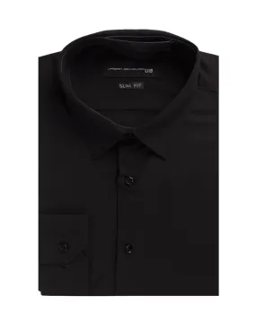 Men’s Black Soft Touch Bamboo Plain Shirt