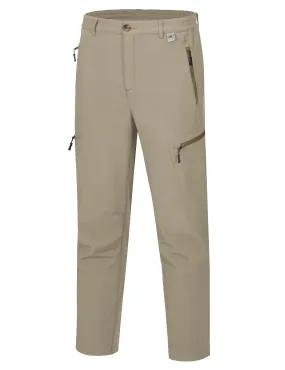 Men's Fleece Lined Insulated Softshell Snow Hiking Pants