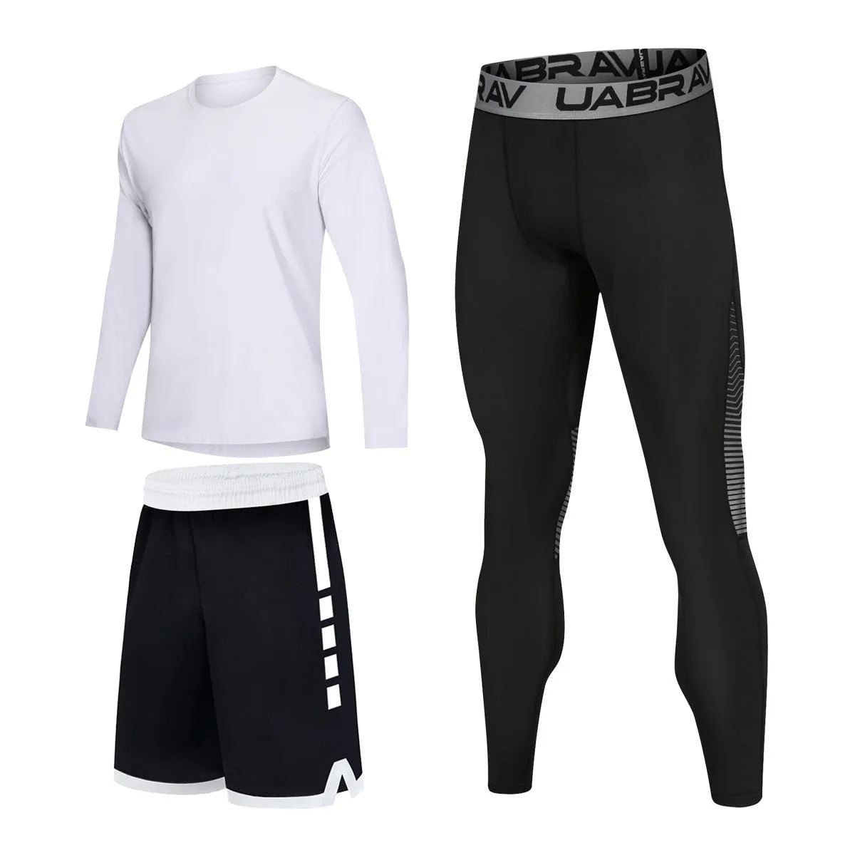 Men's Sports Wear Compression Leggings - High Elastic Quick-Drying Fitness Tracksuit