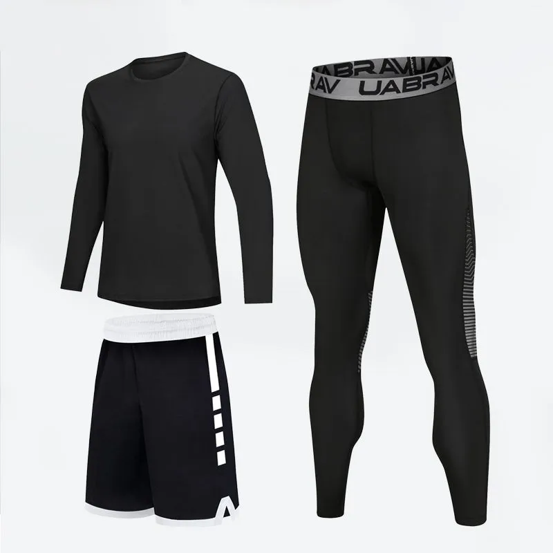 Men's Sports Wear Compression Leggings - High Elastic Quick-Drying Fitness Tracksuit