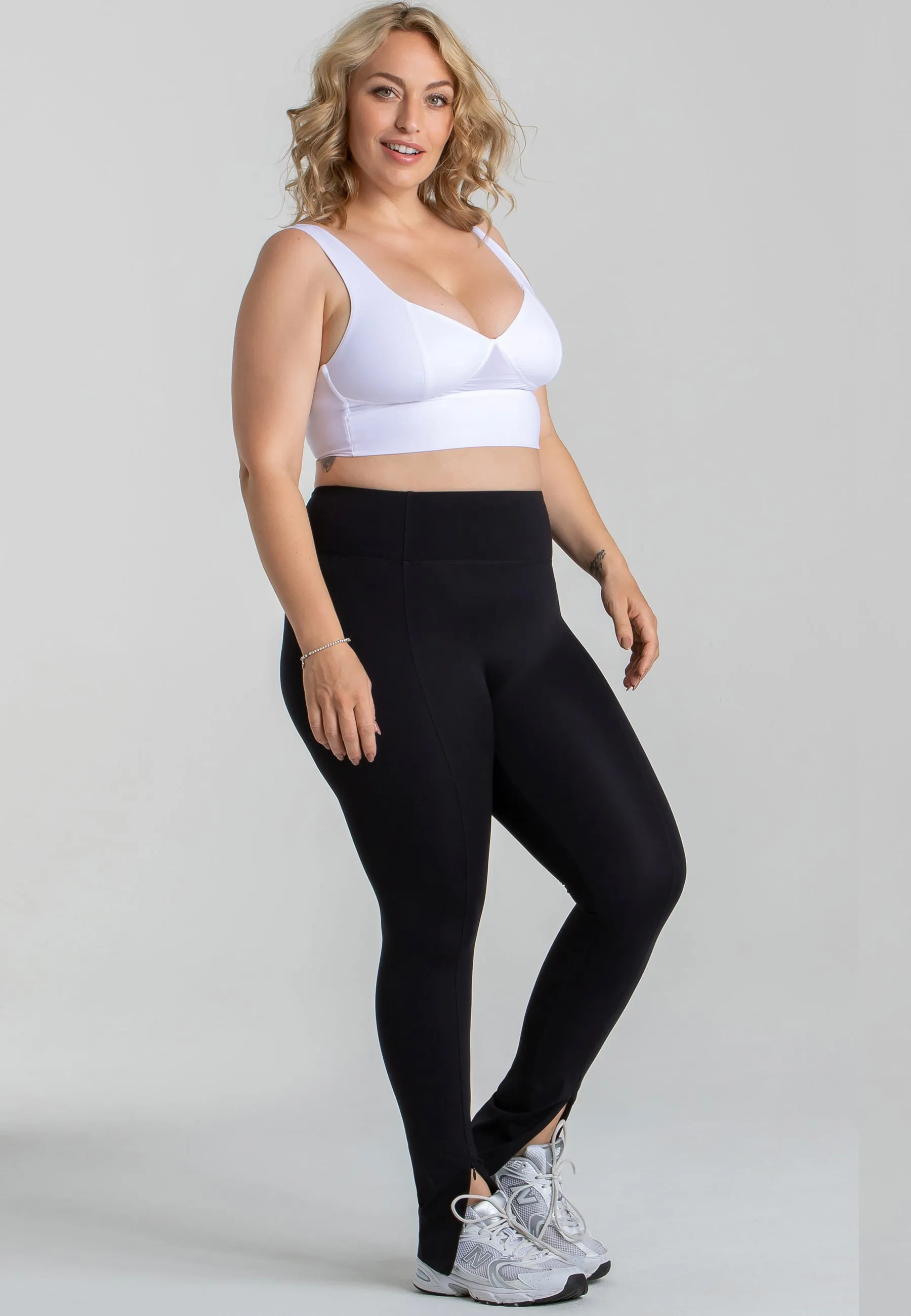 Move Flared Leggings mit hohem Bund - Schwarz