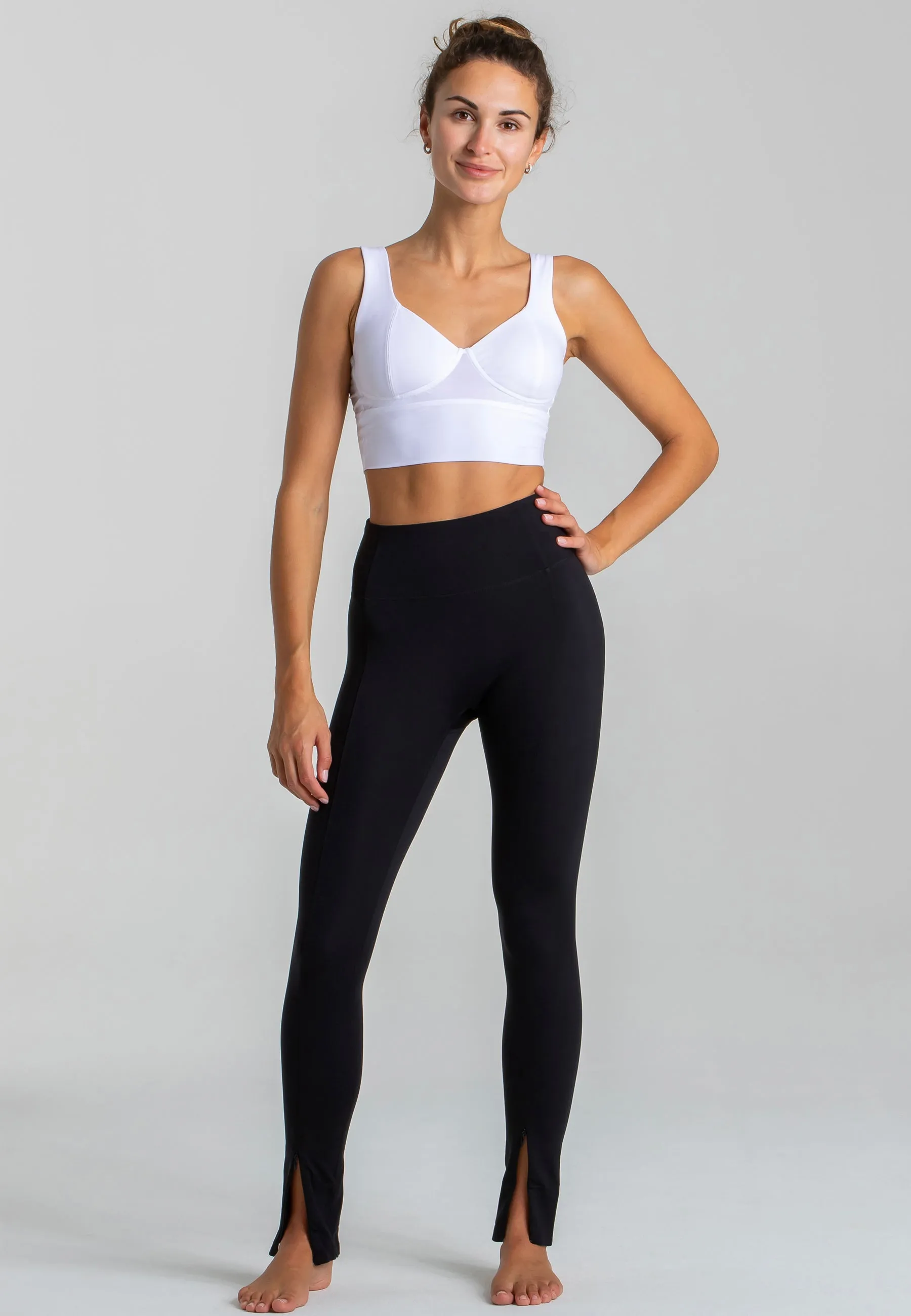 Move Flared Leggings mit hohem Bund - Schwarz