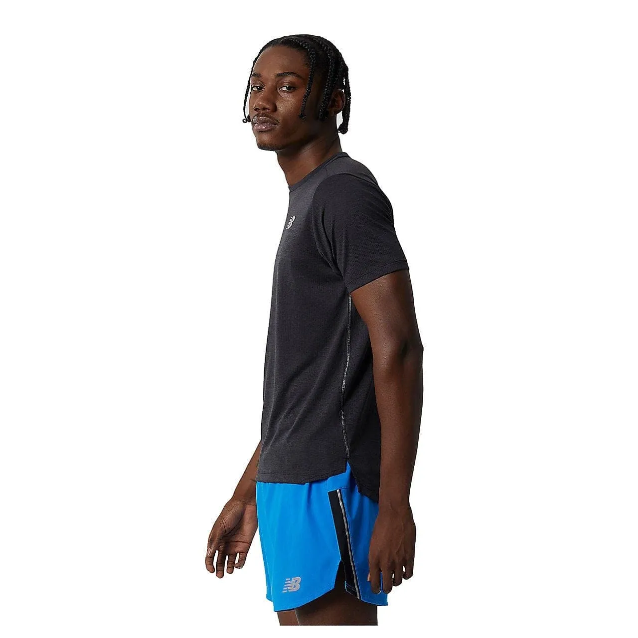 New Balance Impact Run Short Sleeve T Shirt (Men's) - Black