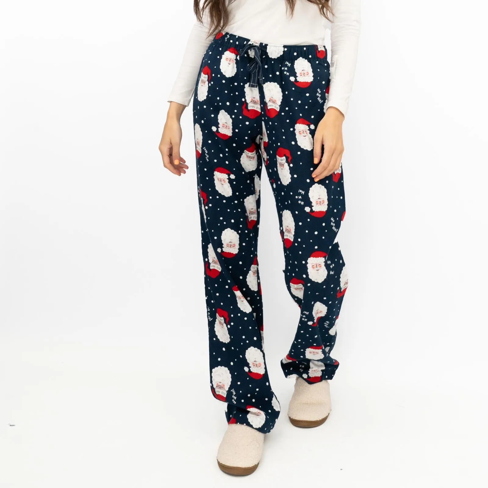 Old Navy Gap Womens Santa Christmas Pyjama Bottoms Elasticated Waist Trousers