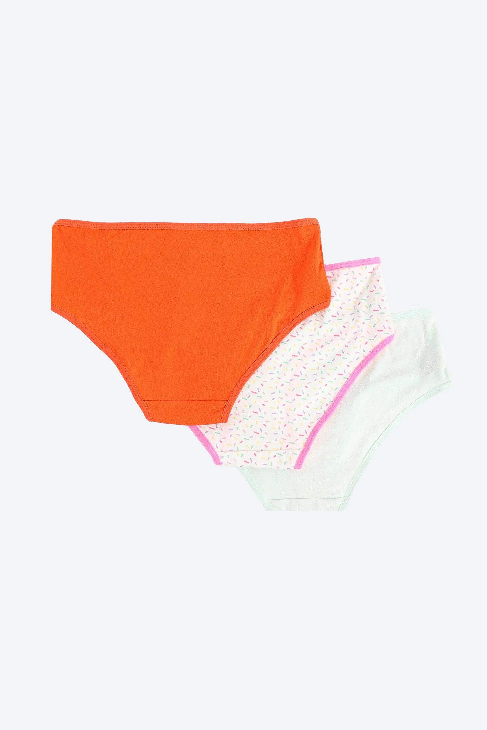 Pack of 3 Colored Brief Panties