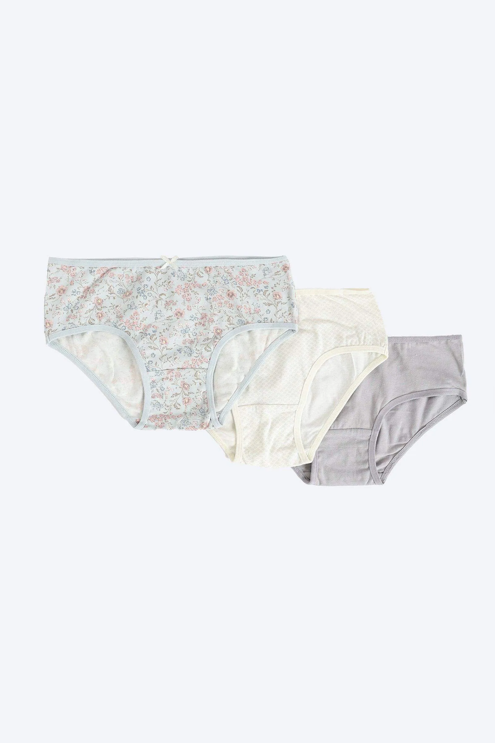 Pack of 3 Colored Brief Panties