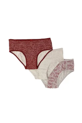 Pack of 3 Cotton Brief Panties