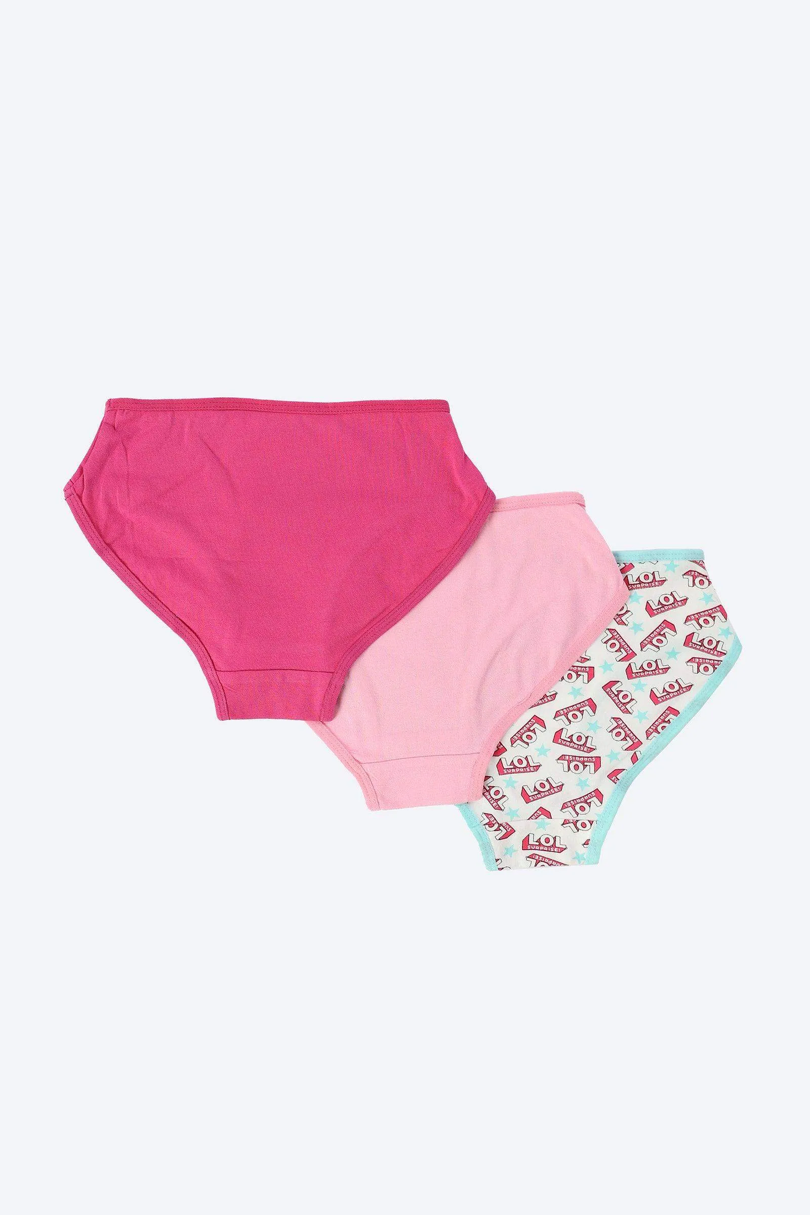 Pack of 3 Girly Brief Panties