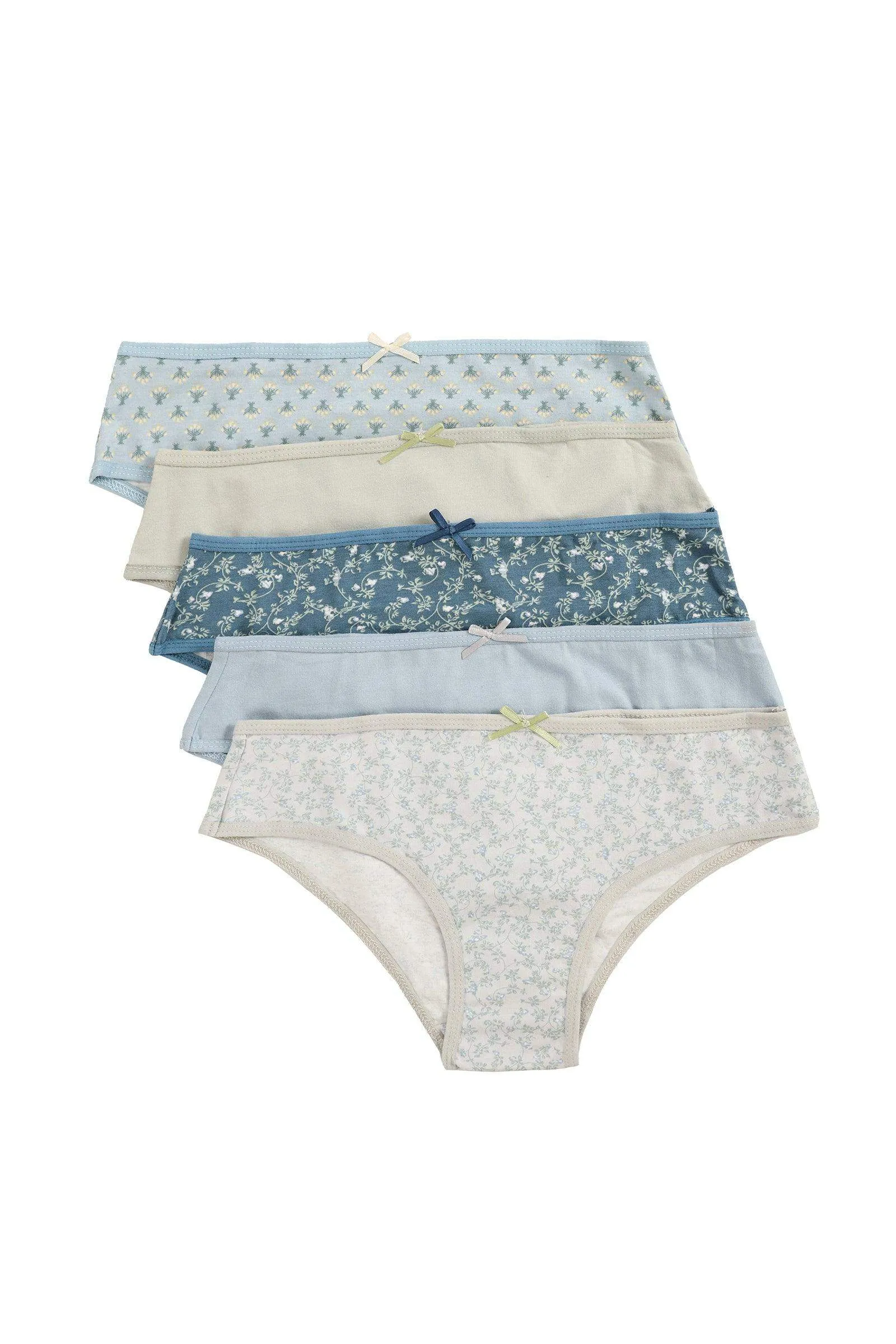 Pack of 5 Colored Bikini Panties