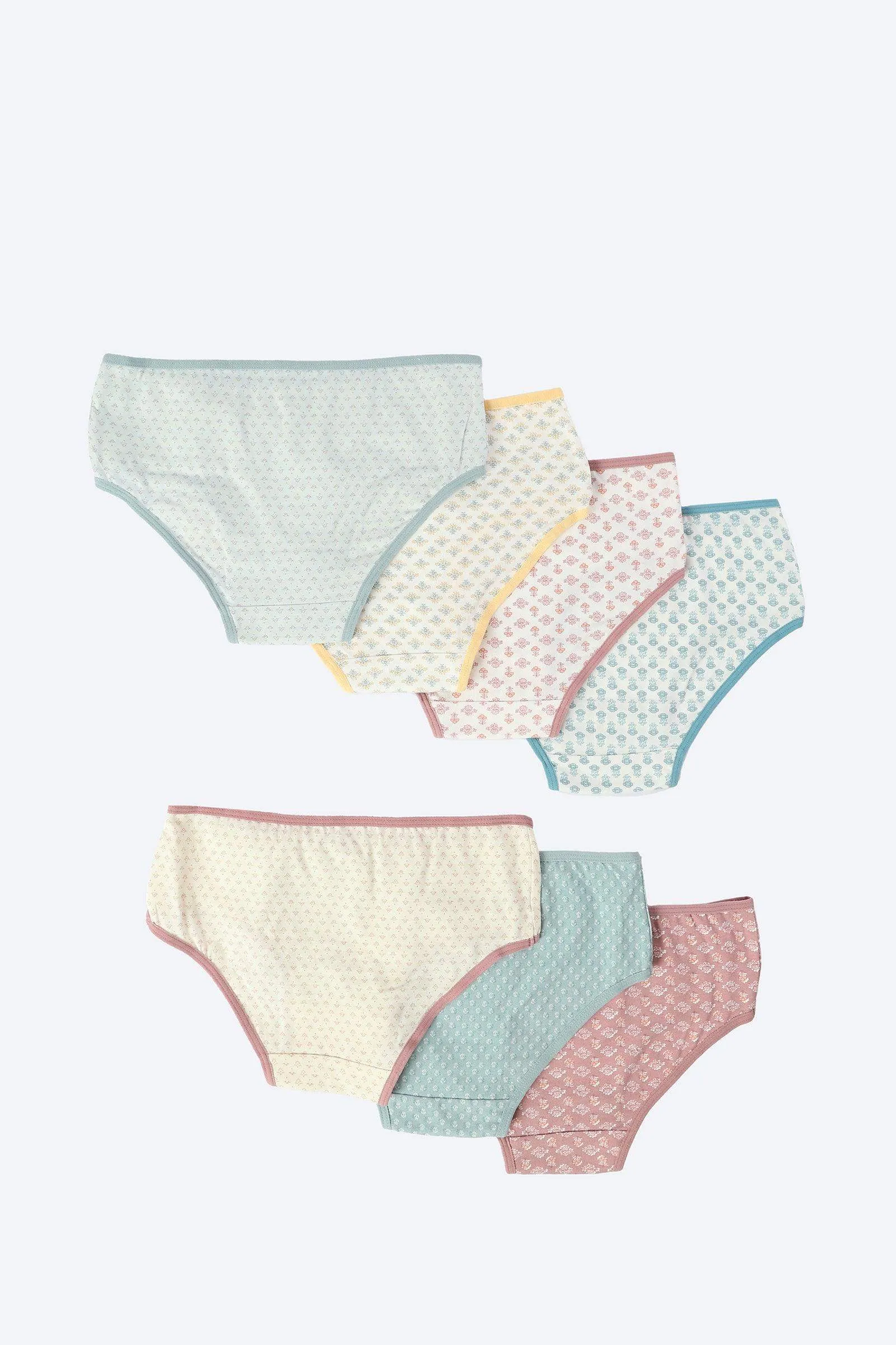 Pack of 7 Printed Brief Panties