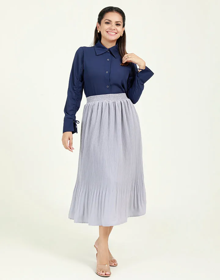 Pleated Midi Skirt