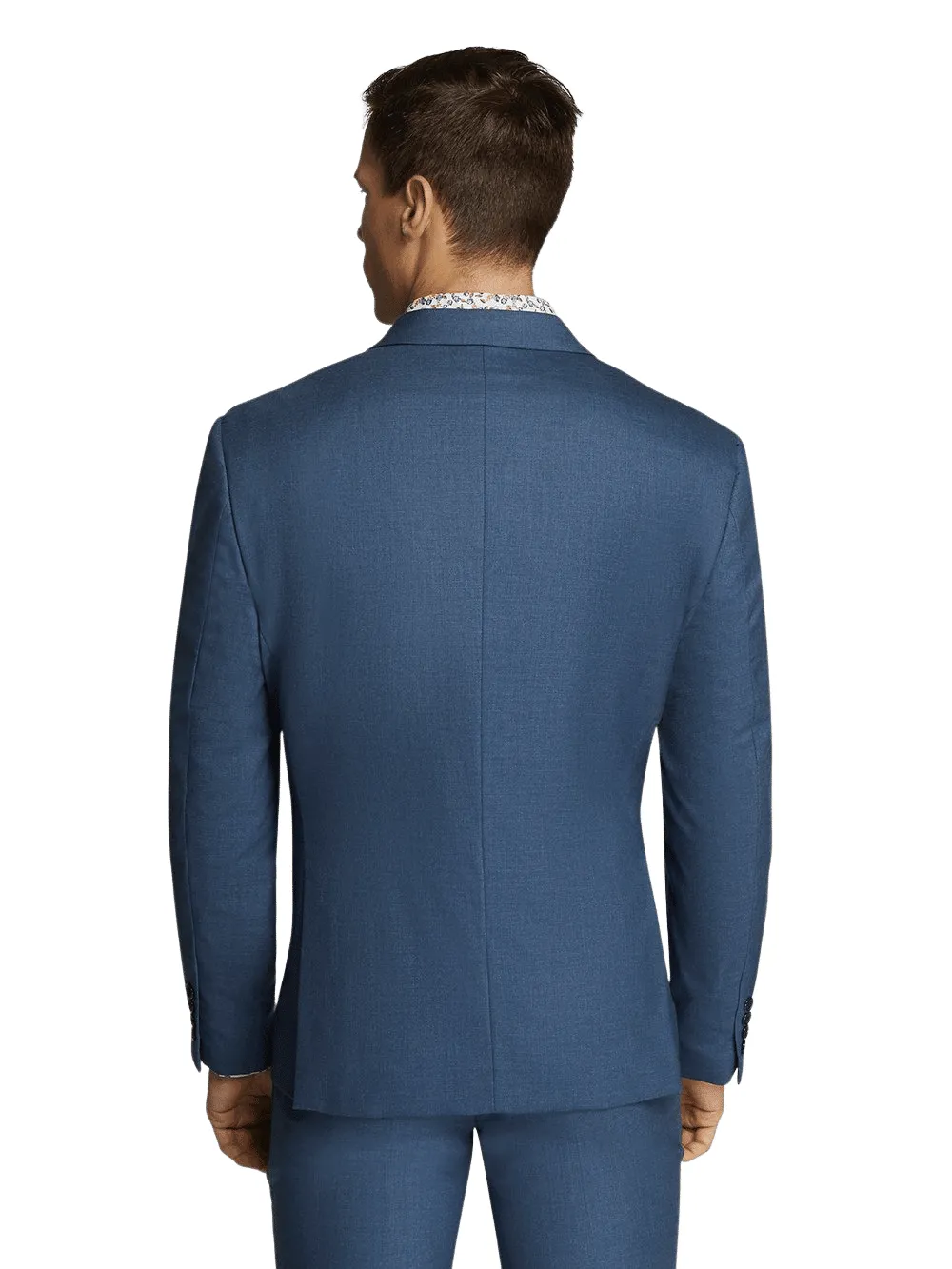 Poly Wool Blue Formal Suit