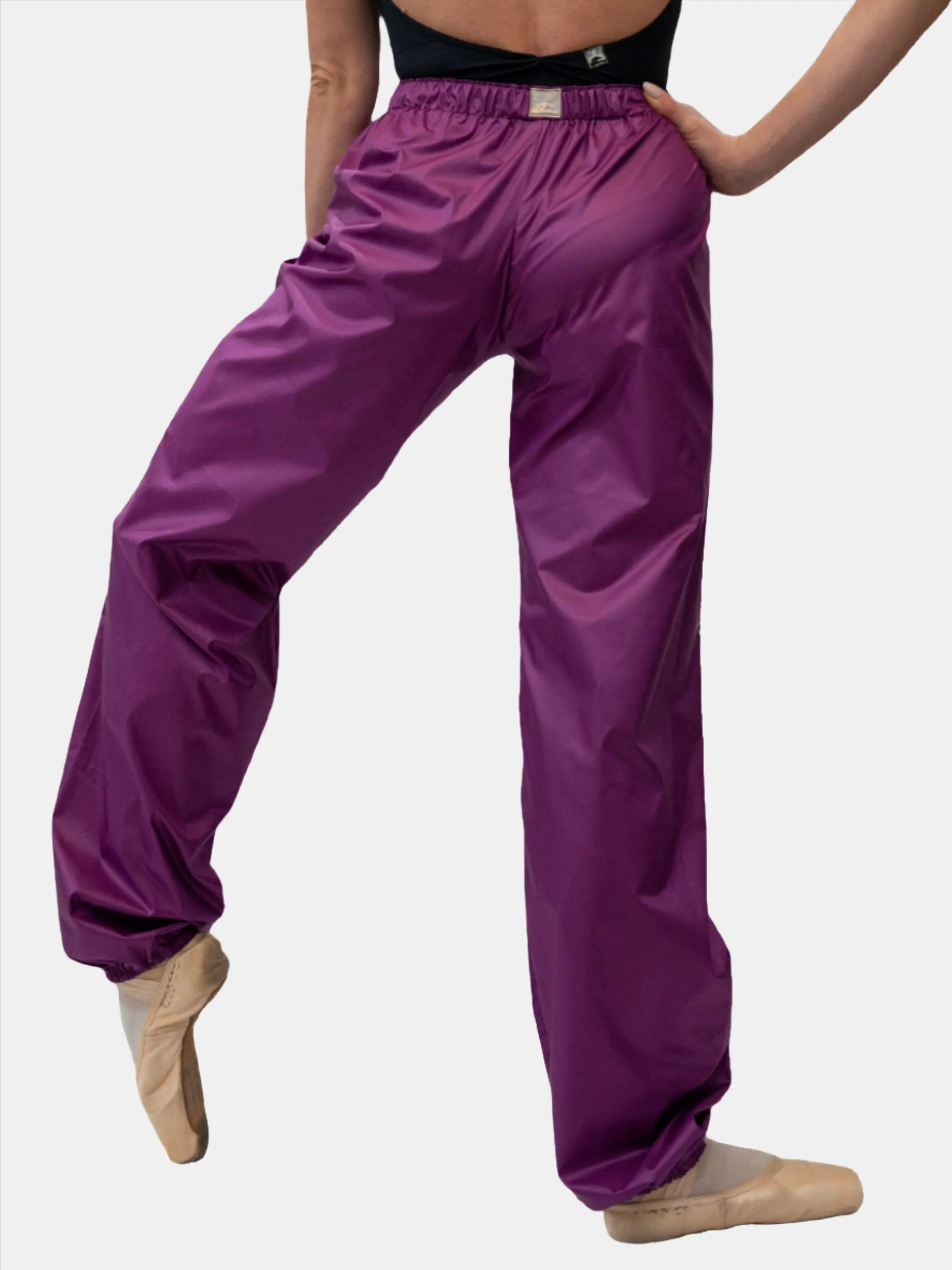 Purple Warm-Up Dance Trash Bag Pants MP5003