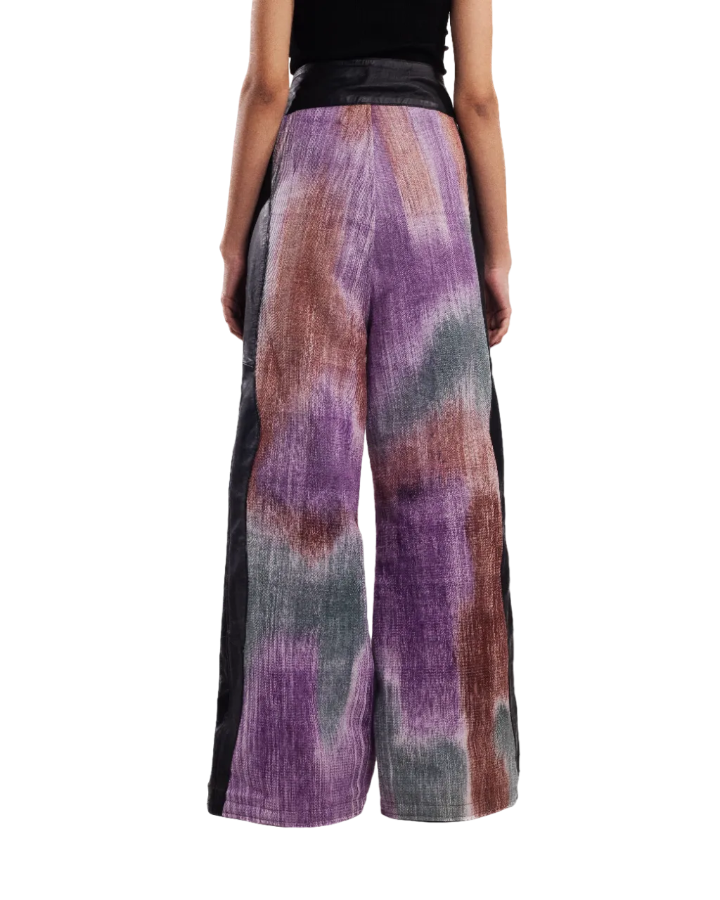 "FIREHOUSE" HANDWOVEN HIGH WAISTED TROUSERS